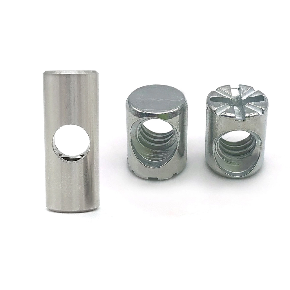 Customized stainless steel barrel nut galvanized thread nut 1