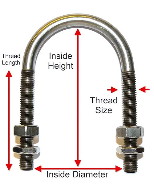 China feuerverzinkter U-Bolzen für Autoteile, Anhänger-U-Bolzen 6