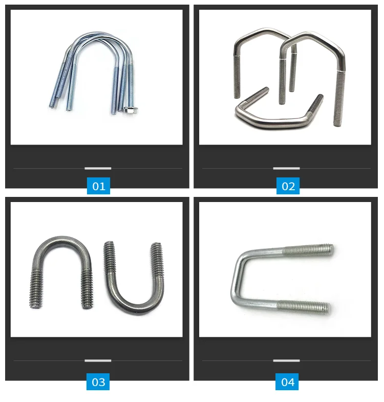 China feuerverzinkter U-Bolzen für Autoteile, Anhänger-U-Bolzen 10