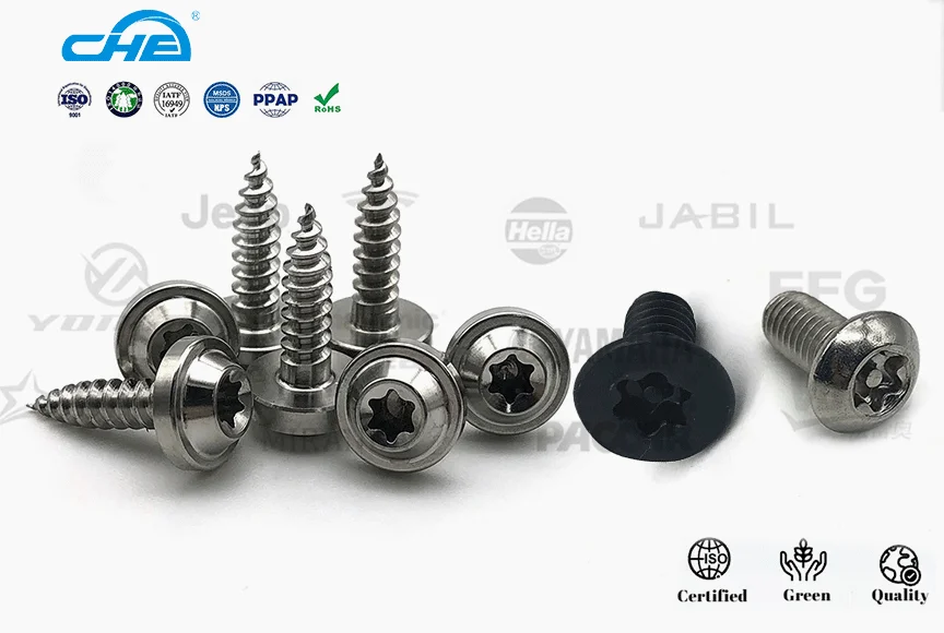 Vis à tête Torx à filetage zingué de vente chaude 4