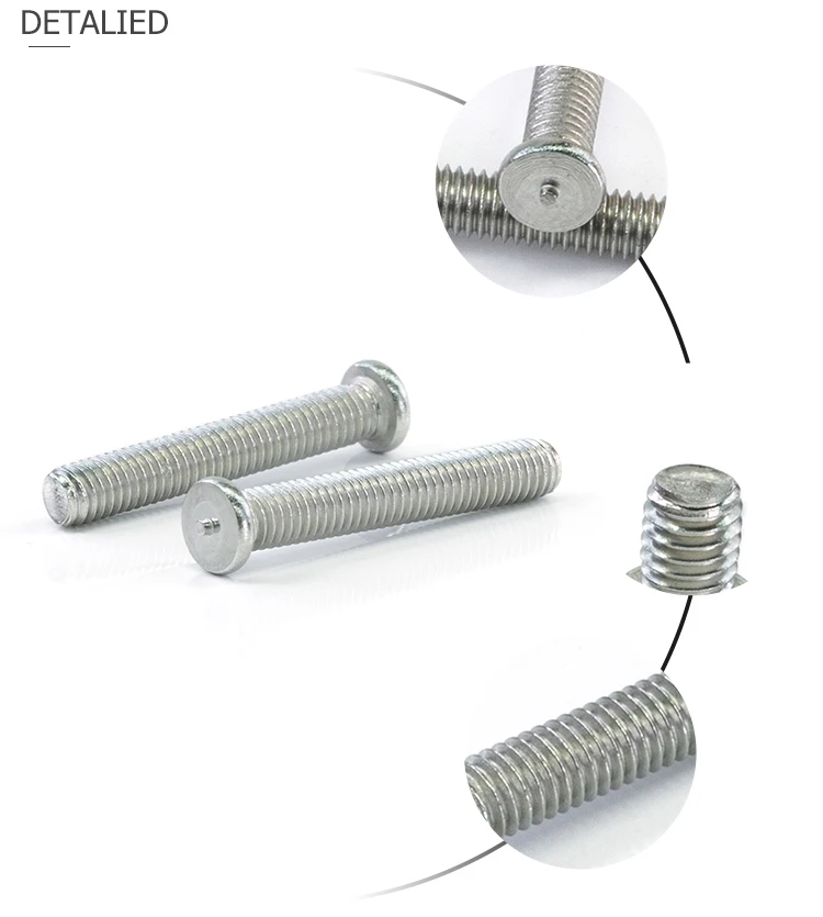 Stainless Steel Weld Stud M6X20 M6X25 With One Point Headed Weld Studs Rivet Screw 7