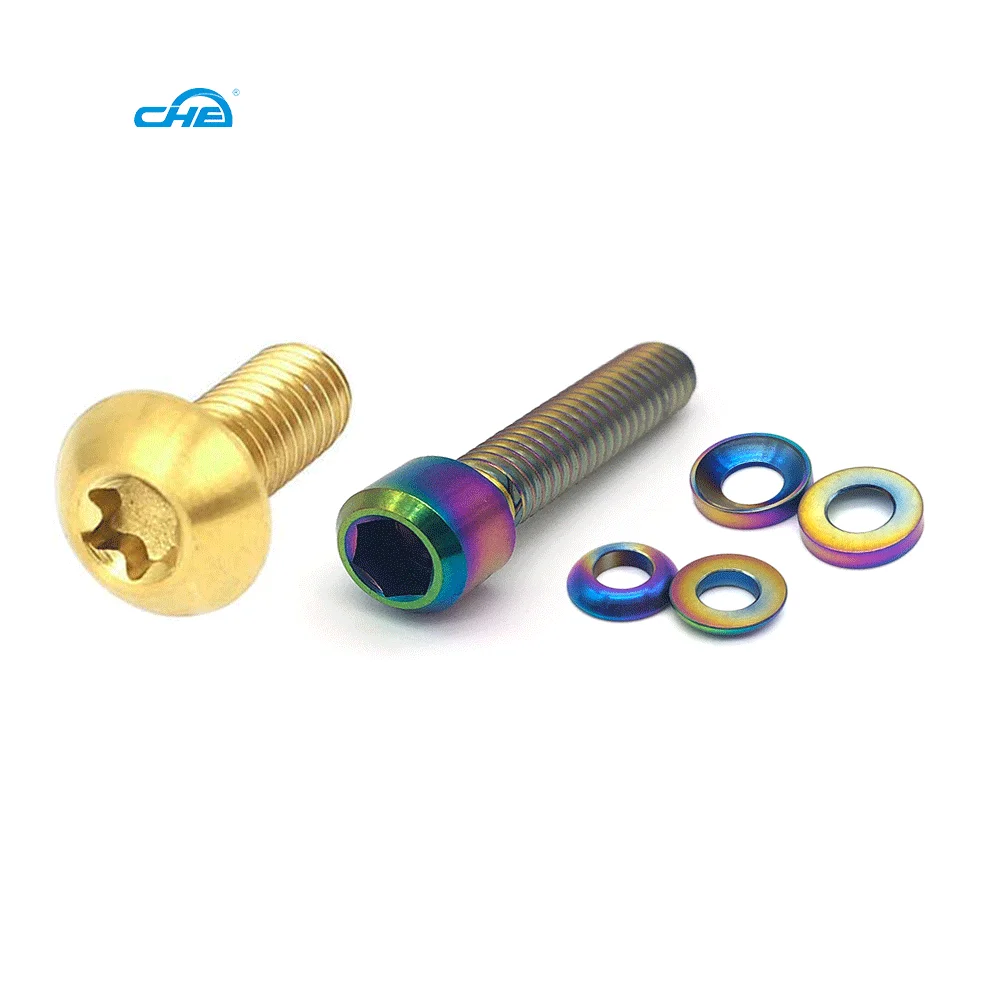 Fabricante de sujetadores Tornillo de motocicleta de titanio de grado 5 personalizado 11