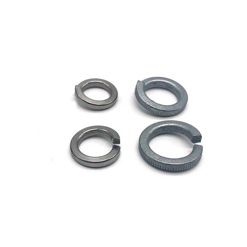 China wholesale fastener high tension grade 4.8 8.8 m4 din different type of aluminum spring threaded slot split lock washers 1