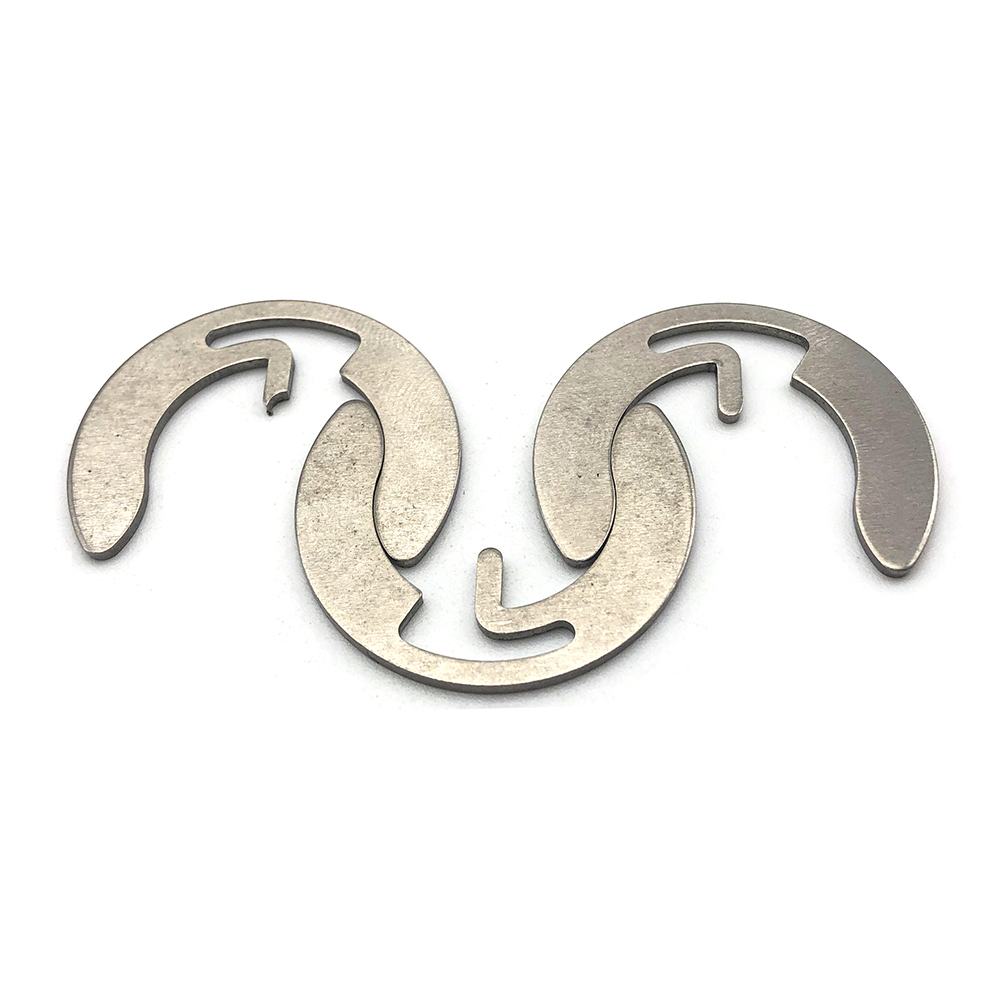 Bague de retenue ouverte en acier inoxydable, anneaux E, circlip de Type C pour arbre, vente en gros 1