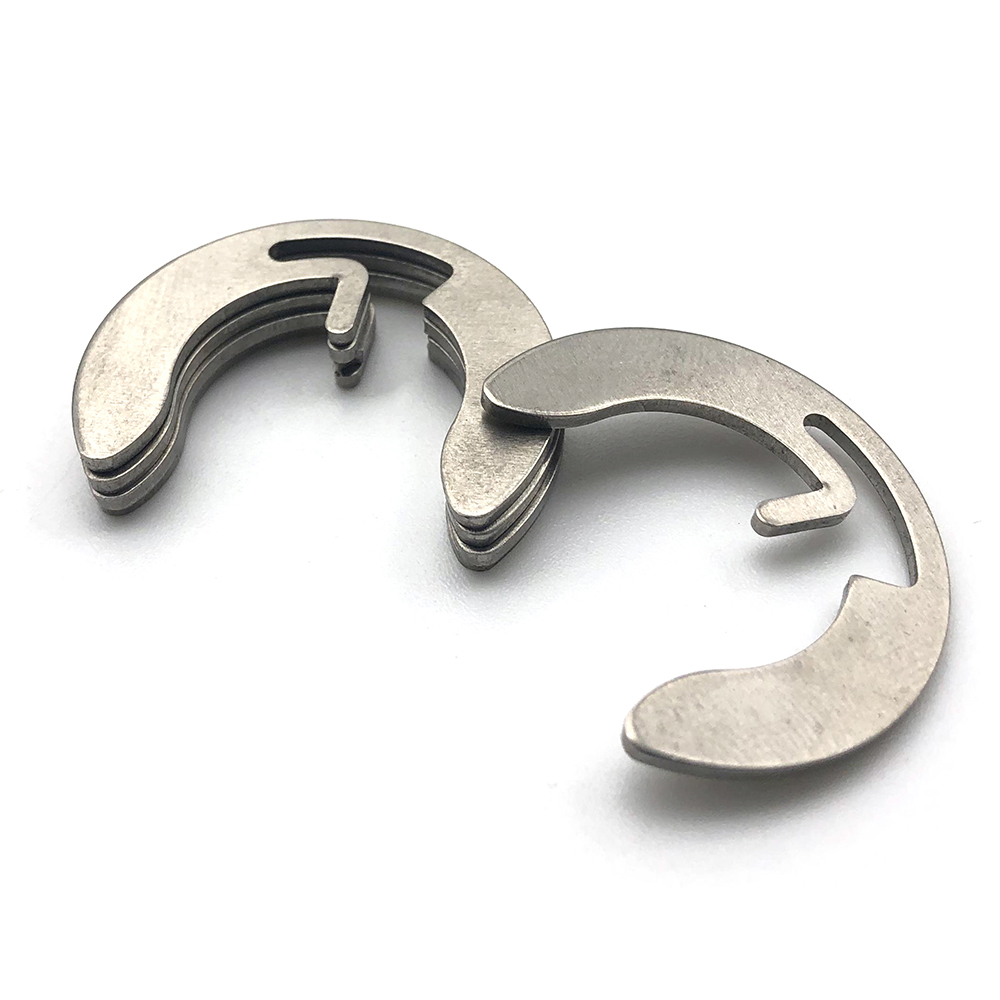 Bague de retenue ouverte en acier inoxydable, anneaux E, circlip de Type C pour arbre, vente en gros 2
