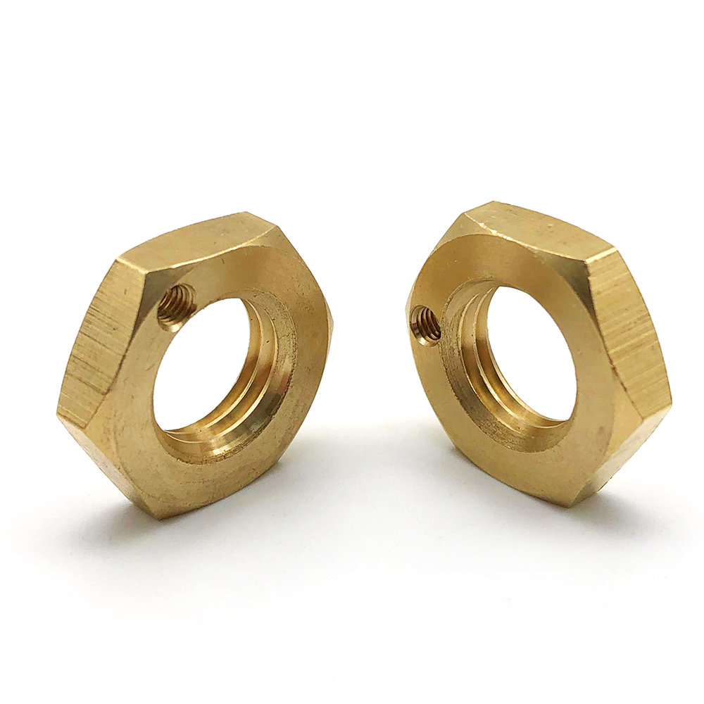 Nueces de hex. de cobre amarillo finas de la cerradura de la nuez hexagonal M12 de las nueces de cobre del OEM de encargo 1