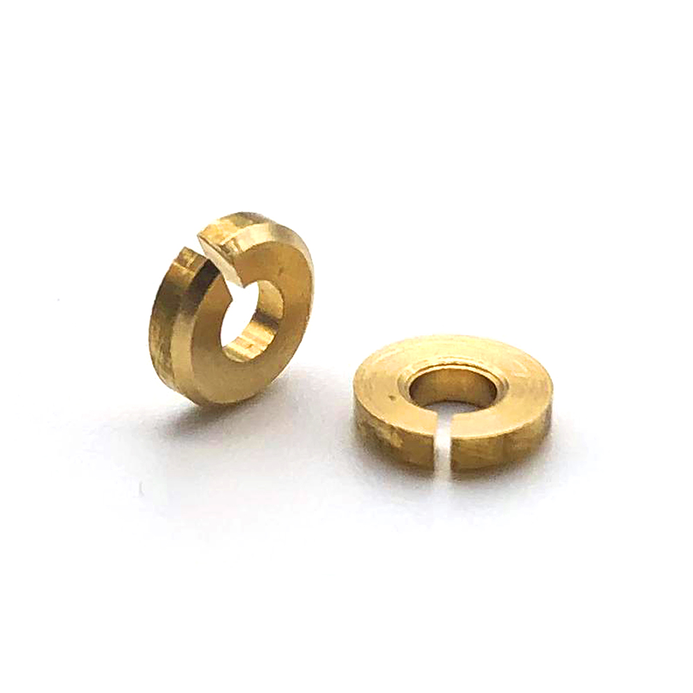 CNC High Standard Machining Turning Brass Side Slotted Washers 3