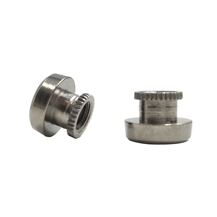 Custom Round Nut Stainless Steel Thumb Knurled Nut Nut with Colla 1