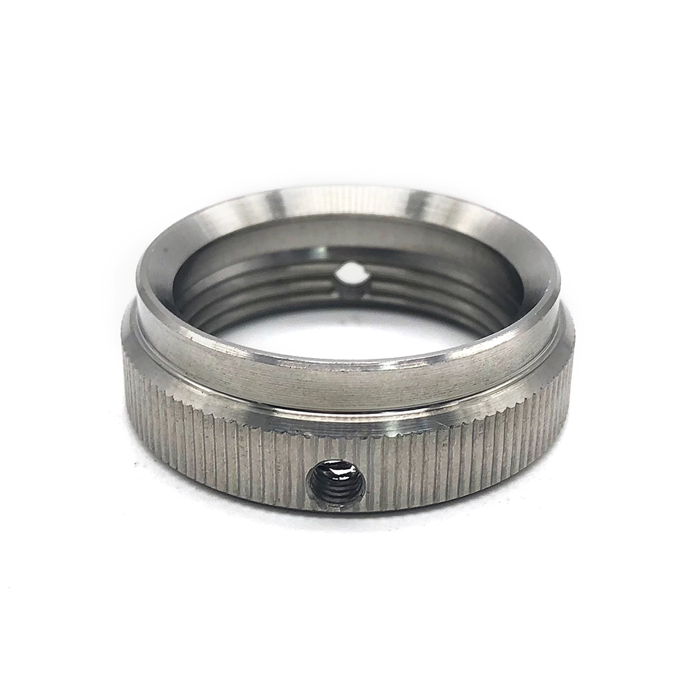 China Customized cnc machining threaded inserts nuts stainless steel aluminium round head knurled thumb nuts 1