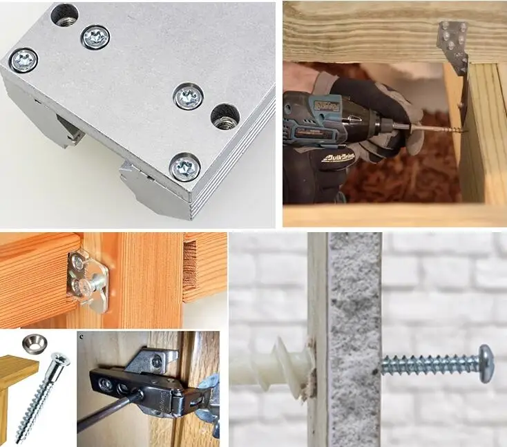 Vis à bois à tête cylindrique encastrée cruciforme M2-M8 personnalisée de qualité OEM 12