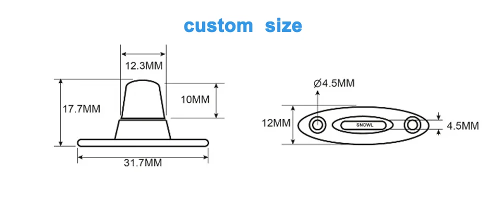 Acessórios para barco com dobradiça de qualidade, parafusos de aço inoxidável, botão à prova d'água 5