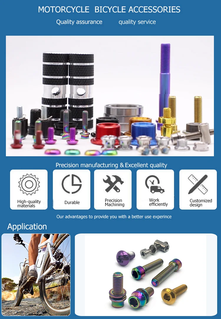 Boulons titaniques Torx de tête matérielle colorée de bouton de Ti de sécurité 4