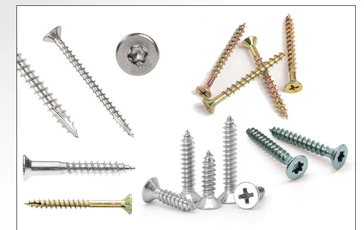 最高品質のステンレス木ネジ平頭屋外ハードブラッククロス乾式壁ネジ 4