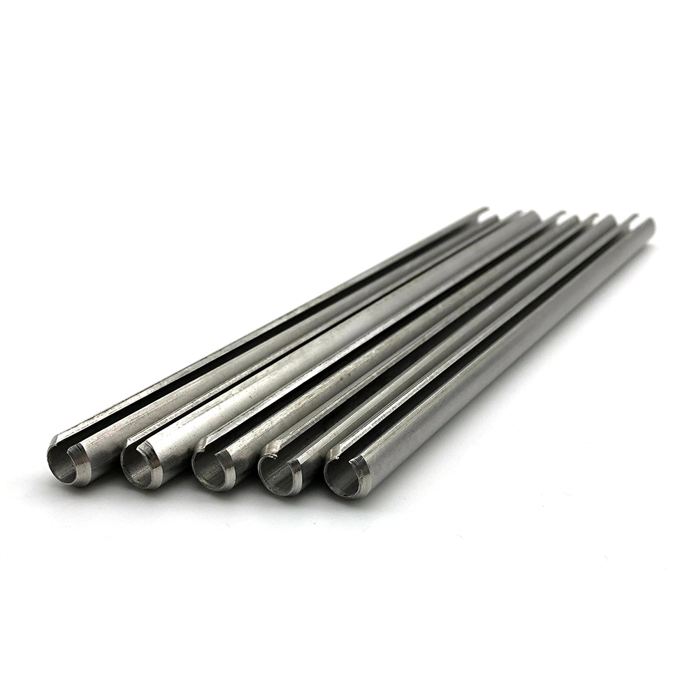 Customized 65Mn Slotted Spring Cotter Pin Slotted Spring Type Straight hollow Pins 1