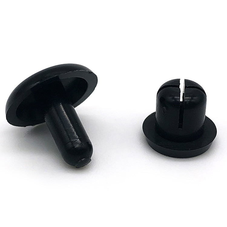 卸売白黒色ラウンドナイロン66プッシュスナップリベットプラスチックリベット 2