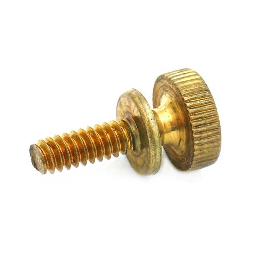Tornillo de pulgar principal moleteado de latón de torneado de las piezas que muelen del CNC 1