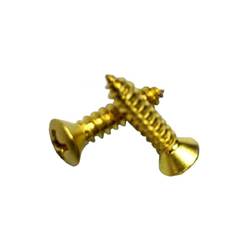 pan Head slotted Brass Wood Screw factory 1