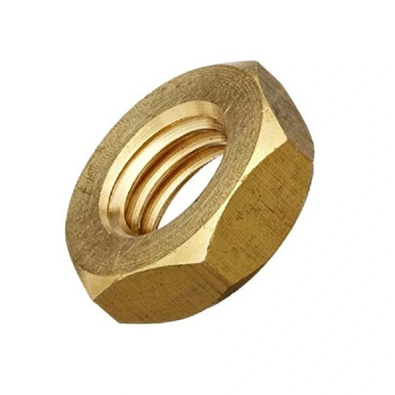 ISO Certified brass Hex thin nut 1