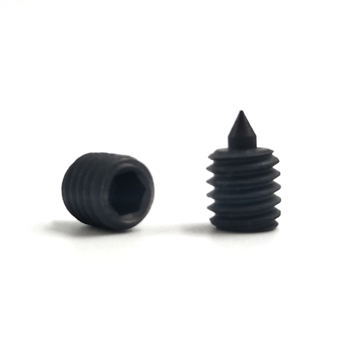 Wholesale cone point set screw black oxide hollow hex socket head grub screw 1