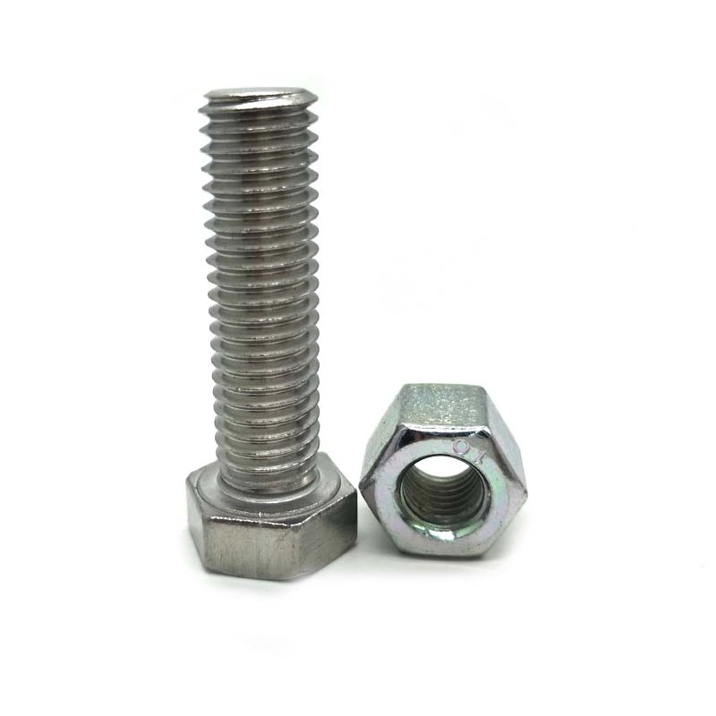 Stainless Steel DIN933 Hex Bolt And Nut 1