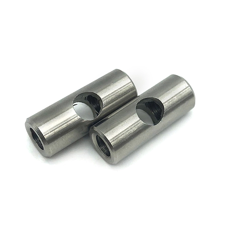 China wholesale Custom Precision CNC Stainless Steel round coupling nut with hole threaded round nuts 1