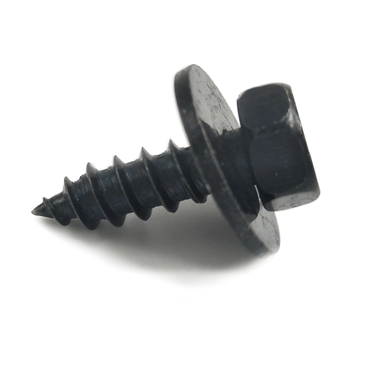 China Tornillos para techos de metal con cabeza de arandela hexagonal Tornillos para madera roscados de acero inoxidable ss316 con arandela EPDM 1