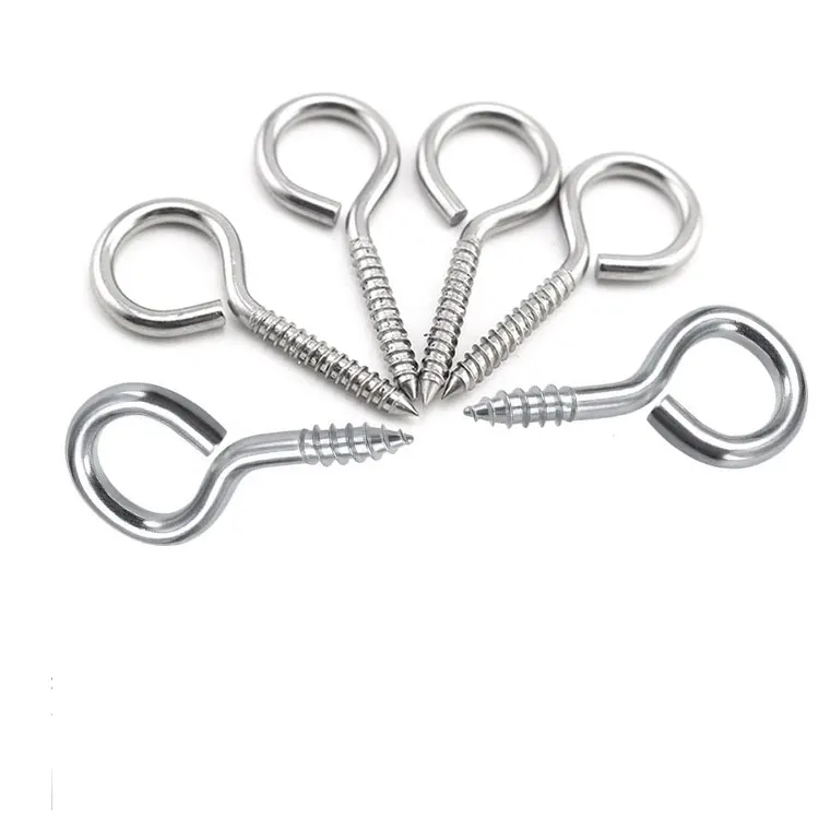 Parafuso de olhal de alta qualidade em aço inoxidável M3 M4 M5 Parafusos de olhal 6