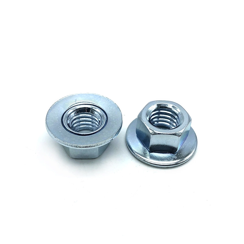 Tuerca con brida hexagonal de acero inoxidable de fábrica con arandela 1