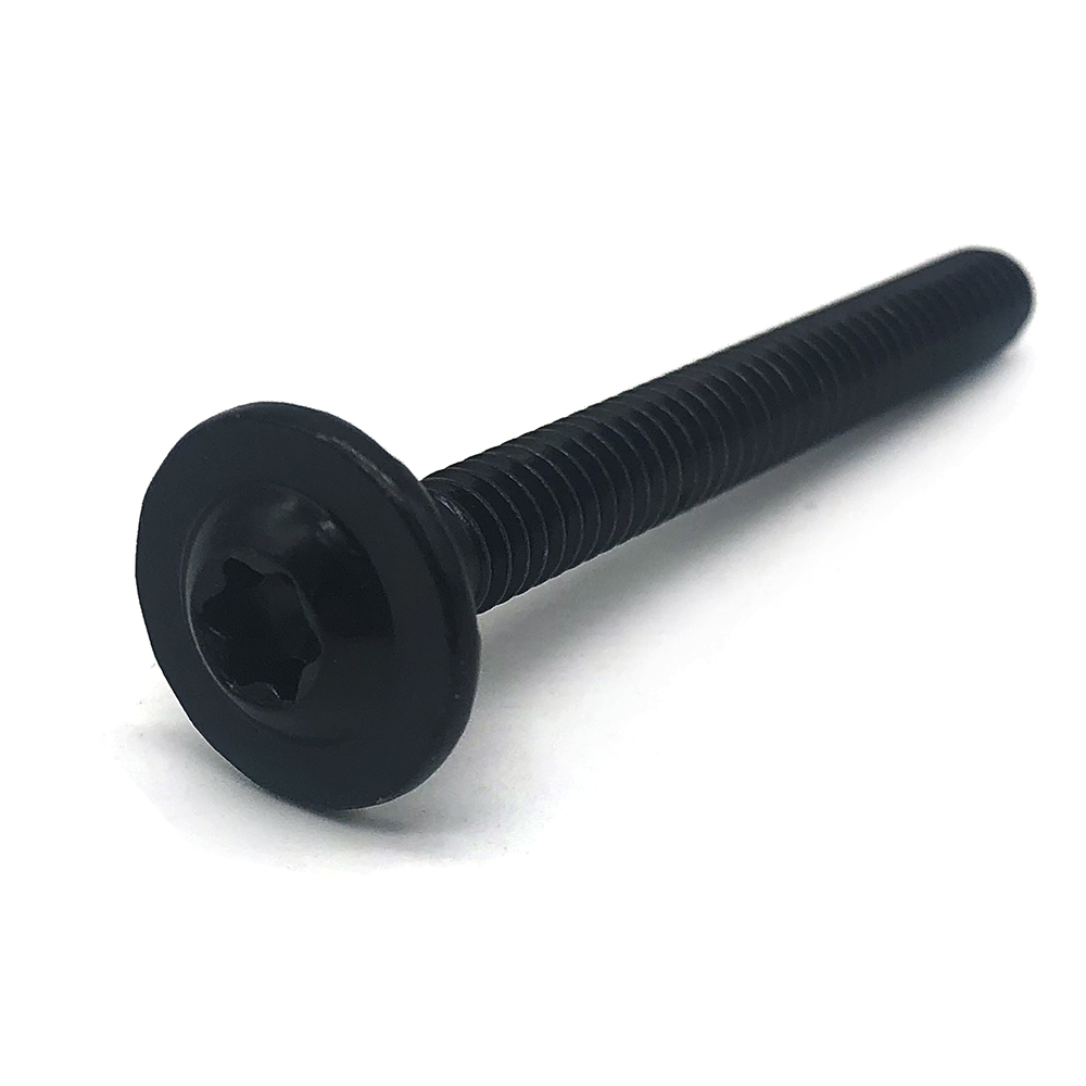 China manufacturer carbon steel black plated plum button head screw truss head torx screws 2