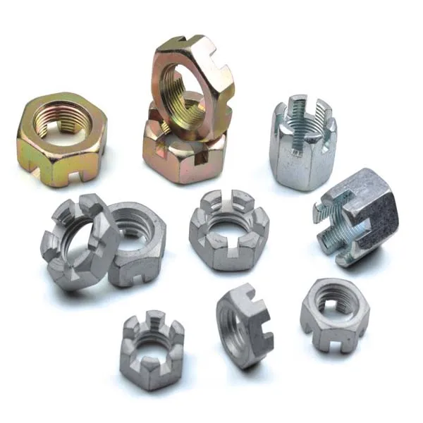 Porca com fenda redonda do prendedor de carro personalizado SS304 Porcas de castelo com fenda de porca de bloqueio 9