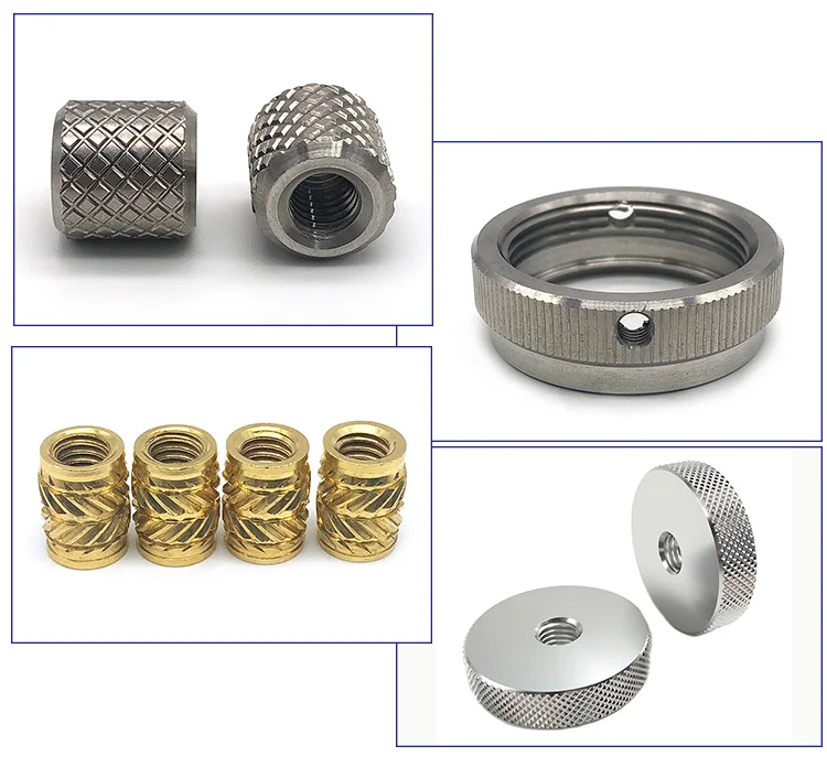 황동 널링 너트 고품질 맞춤형 m4 널링 썸 너트 7