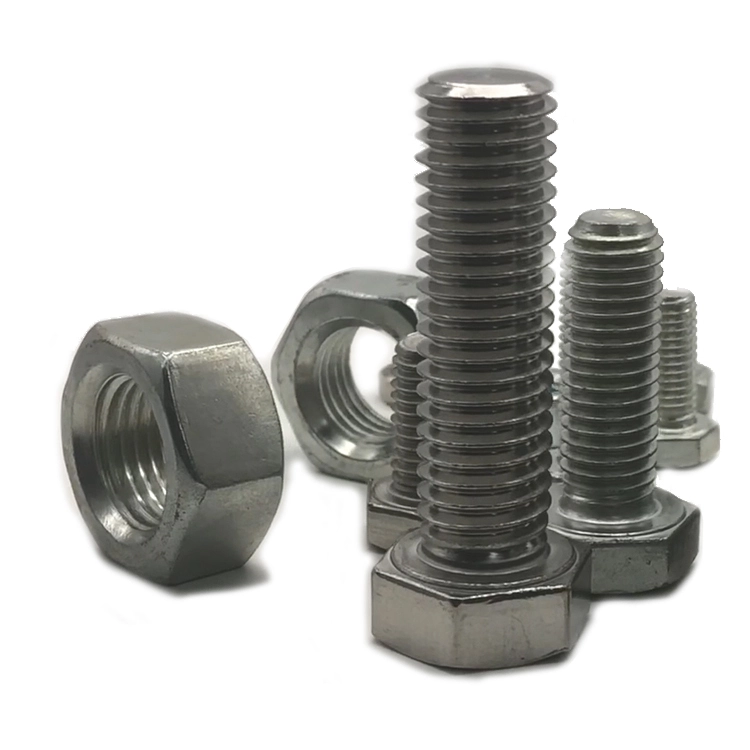 China Hot Selling Bolts and Nuts m6 m8 m10 Stainless Steel Hexagon Bolts and Nuts Supply Auto Parts 1