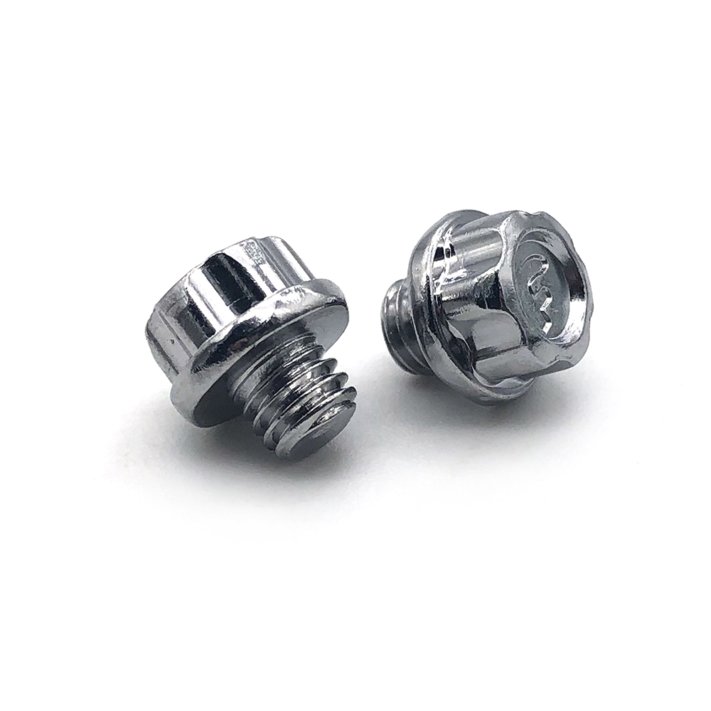 Fornecimento de parafusos de flange sextavados de cabeça torx de aço inoxidável personalizados Parafusos de flange especiais 1