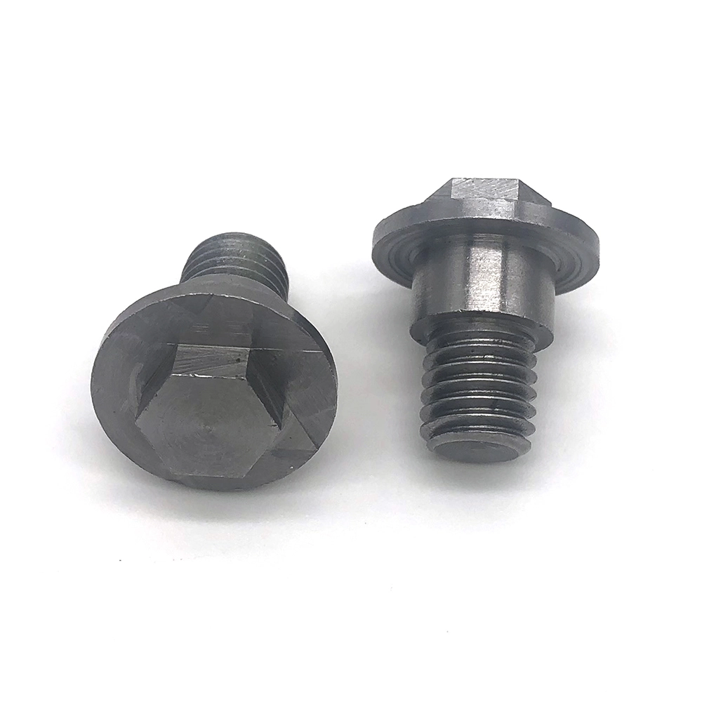 Chine personnalisé en acier inoxydable oxyde noir vis à épaule hexagonale demi-filetage tête à bride hexagonale boulons à épaulement 1