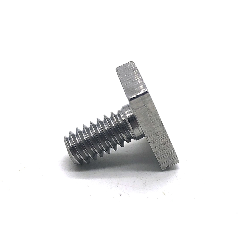 Boulon en T à tête carrée en acier inoxydable HDG noir galvanisé zingué A2 A4 1