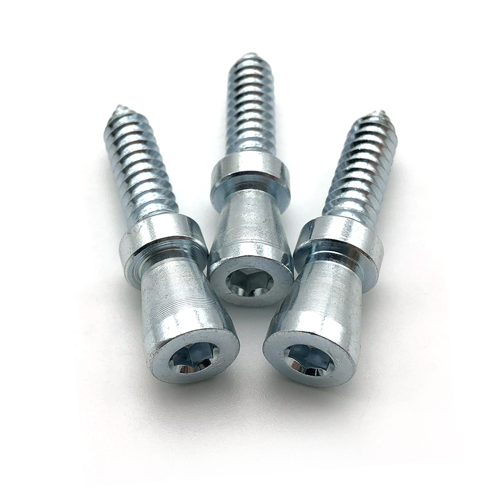 Tornillos autorroscantes de cabeza cilíndrica cónica de zinc de acero personalizados 1