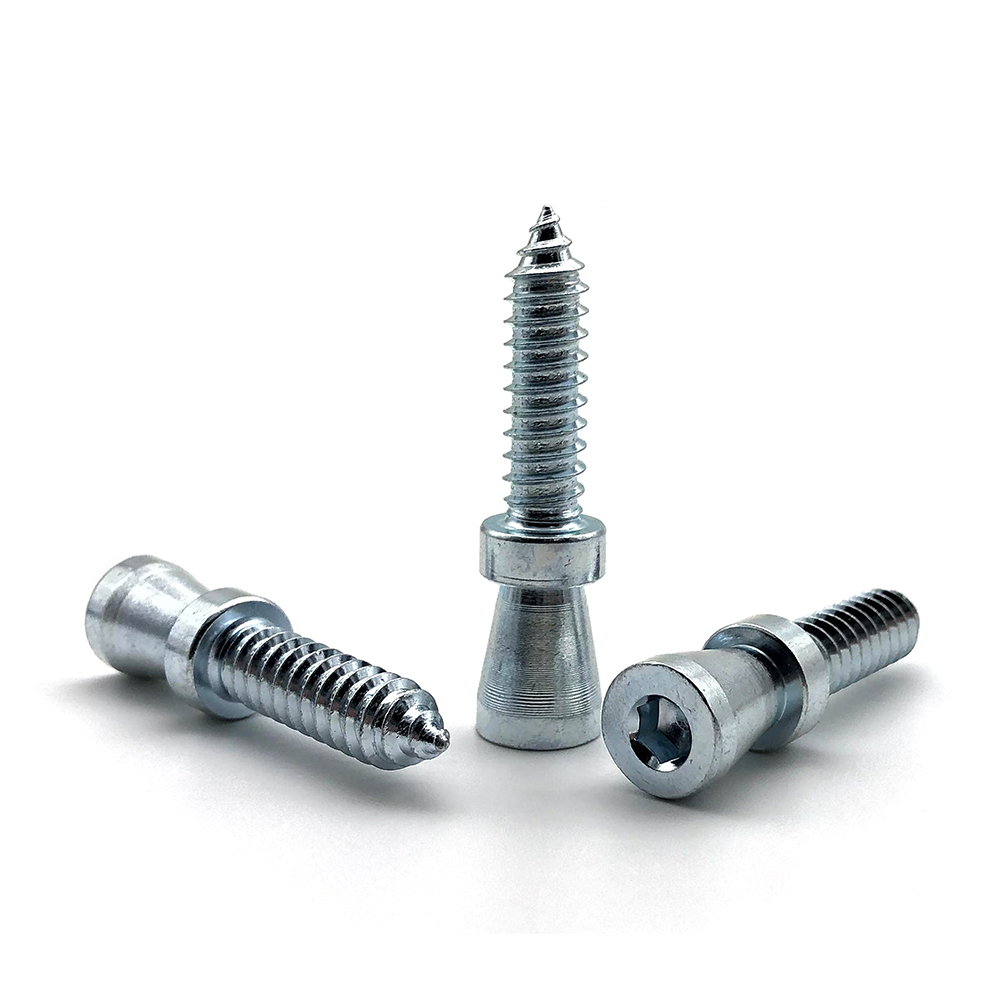 Tornillos autorroscantes de cabeza cilíndrica cónica de zinc de acero personalizados 2