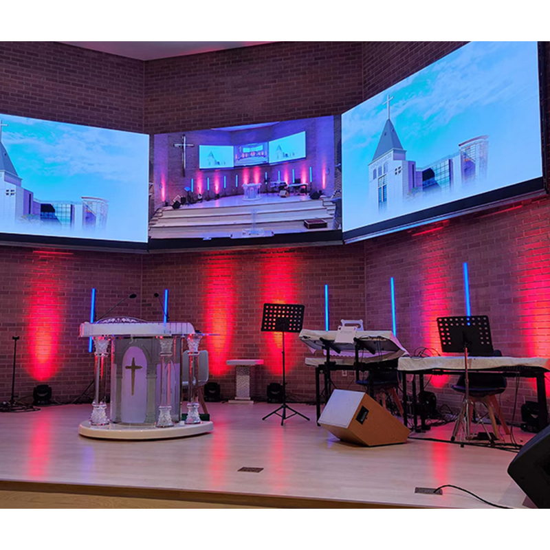 Lecede 4K HD LED-Videoanzeige P2,5 mm Videowand-LED-Innenbildschirm 7