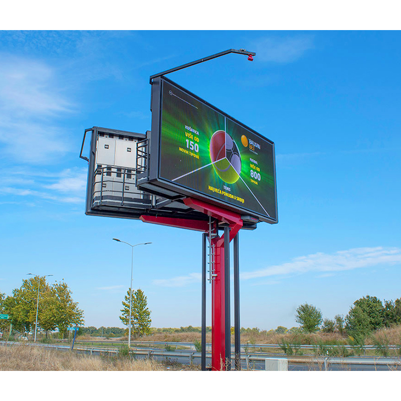 Precio cartelera exterior alto brillo 10000nit impermeable IP68 4x8 pies pantalla de panel LED de doble cara 6