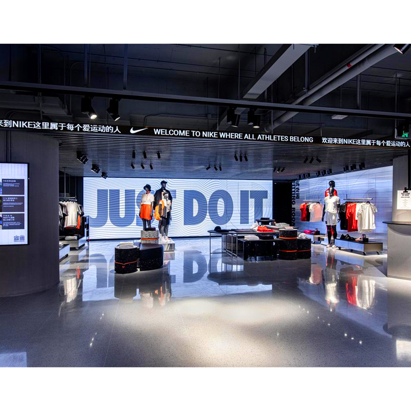 Pantalla LED transparente para tienda de ropa Panel de pared de pantalla LED transparente gigante de 1000*1000mm 13