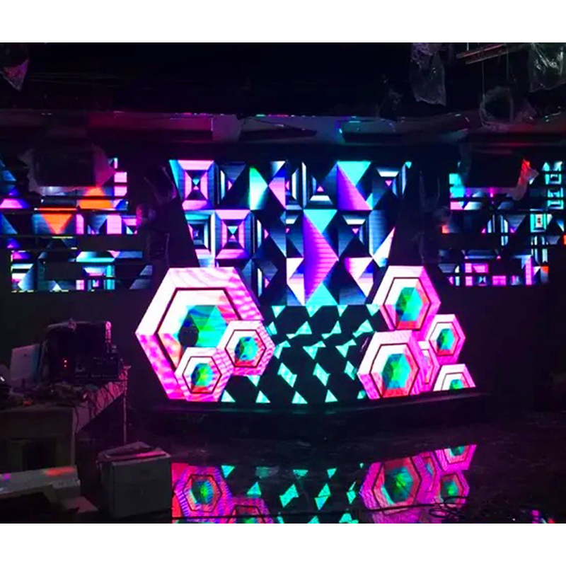 La fábrica interior de la pantalla llevó la pared LED de la etapa LED de la pantalla 500x500 de aluminio fundido a presión para el club nocturno 6