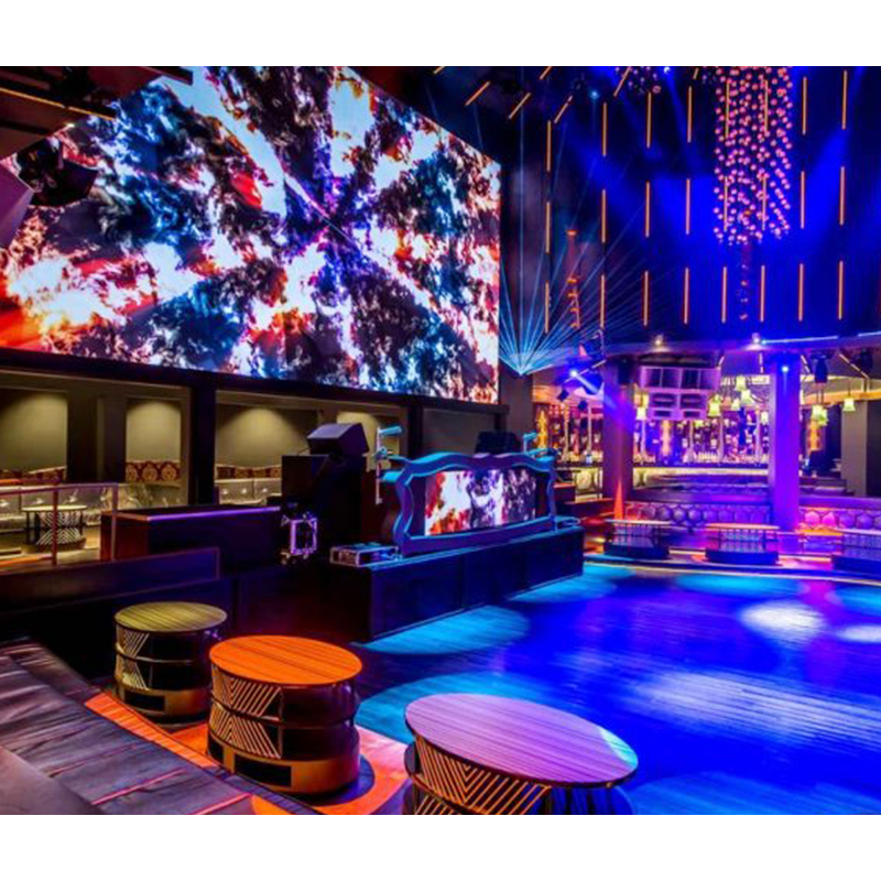 La fábrica interior de la pantalla llevó la pared LED de la etapa LED de la pantalla 500x500 de aluminio fundido a presión para el club nocturno 4