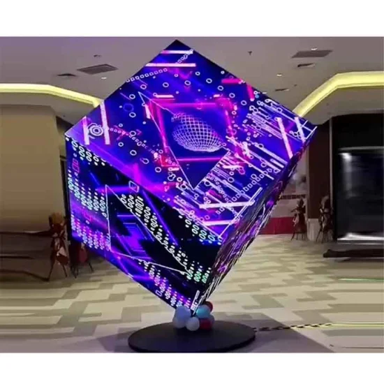 Indoor Creative Magic Cube Cuboid Square Floor LED Screen for Retail Store Shop Logo Advertising 2