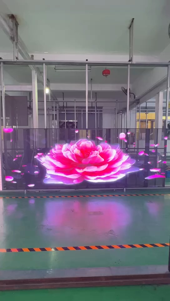 Écran de grille Led pour rideau publicitaire, P2.6 P2.8 P3.91, fenêtre transparente et souple, écran d'affichage Led 1