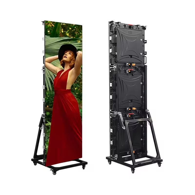 จอแสดงผล LED โปสเตอร์ยืน P2.5 P3 P4 จอแสดงผล LED ขนาดที่กำหนดเองสำหรับธุรกิจส่งเสริมการขายโฆษณา 2