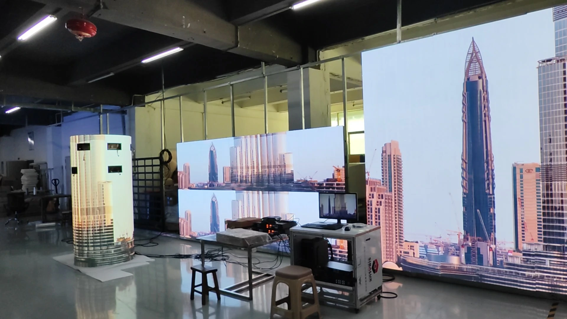 Salle de réunion intérieure Écran LED Mur vidéo Small Pixel P1.25 P1.53 P1.86 P2 1