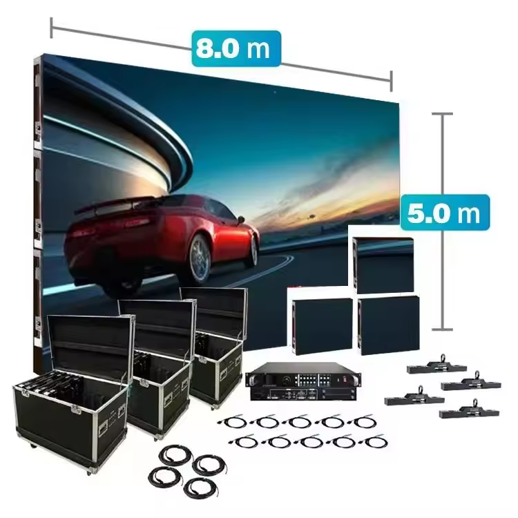 Kundenspezifischer Preis für digitale Beschilderung, 3D-Werbung, flexibler Innenbildschirm, Außen-Videowandpaneel, LED-Mietdisplay 2