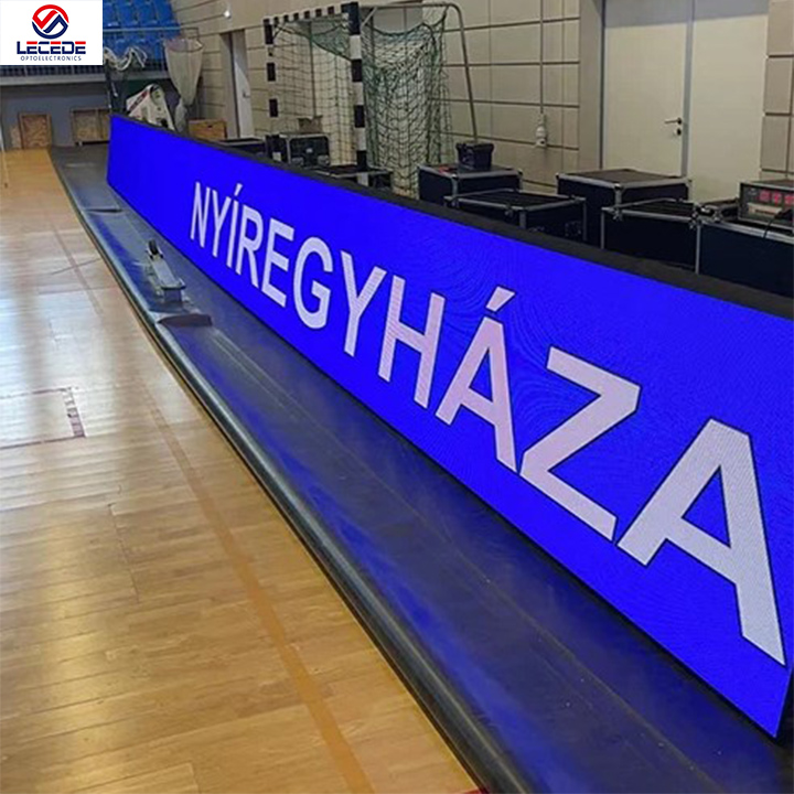Lecede Banner estadios pantalla Led P10 10Mm exterior impermeable alto brillo publicidad eléctrica valla deportiva tableros Led 2