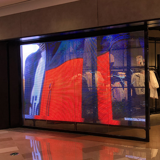 Pantalla de publicidad de panel LED transparente para KTV/Nightbar/Competing Mall 2