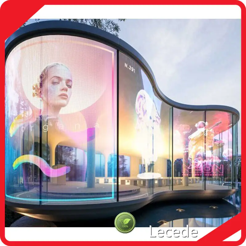 Transparent Led Screen Manufacturer P2.6 P2.8 P3.9 by Lecede 1